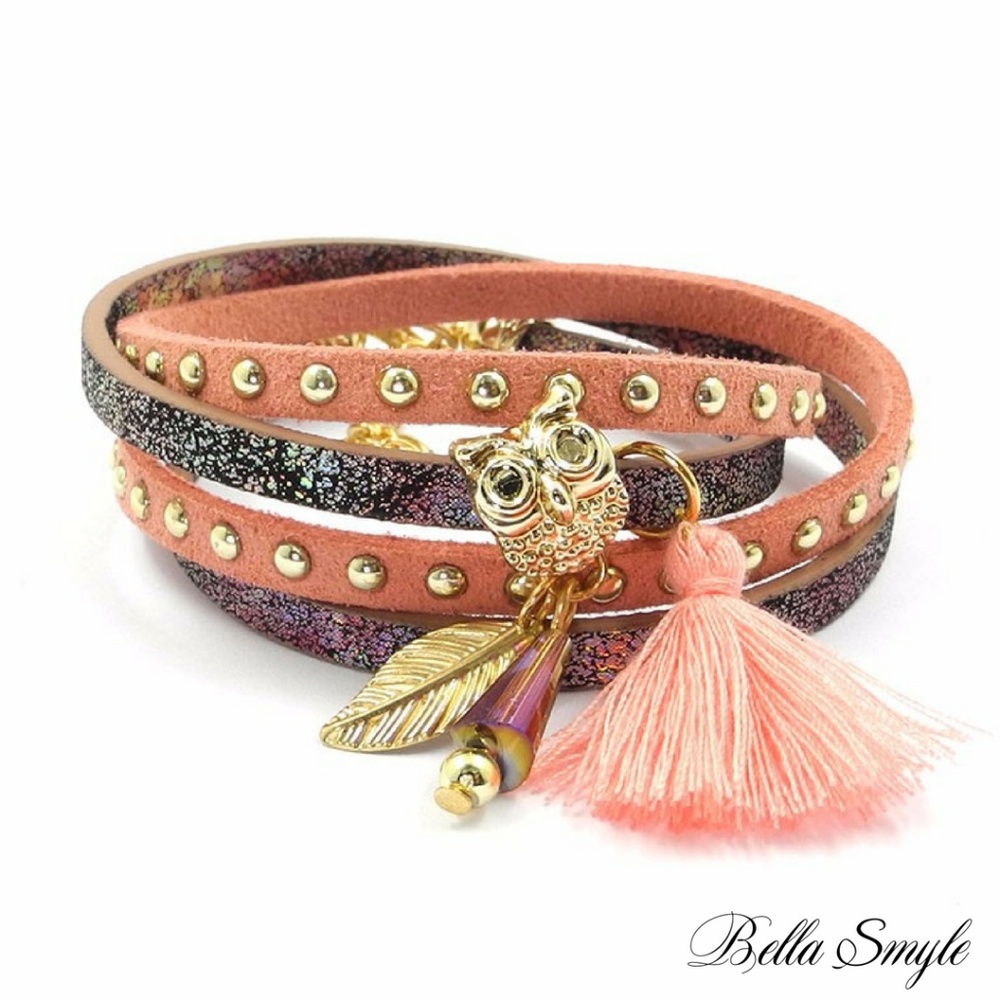 Boho Charm Tassel Pendant Bangles Bracelet